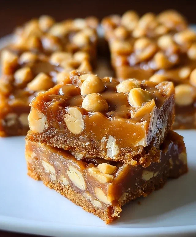 Gooey Butterscotch Nut Bars