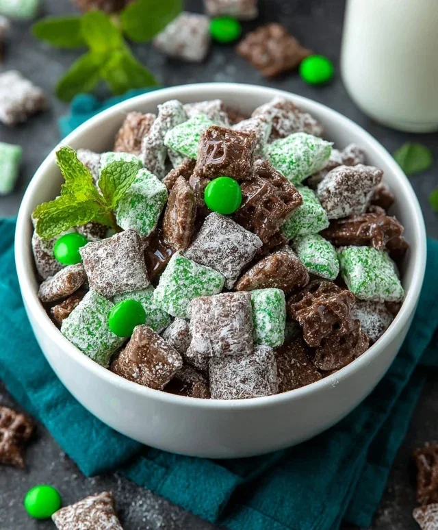 Mint Chocolate Muddy Buddy