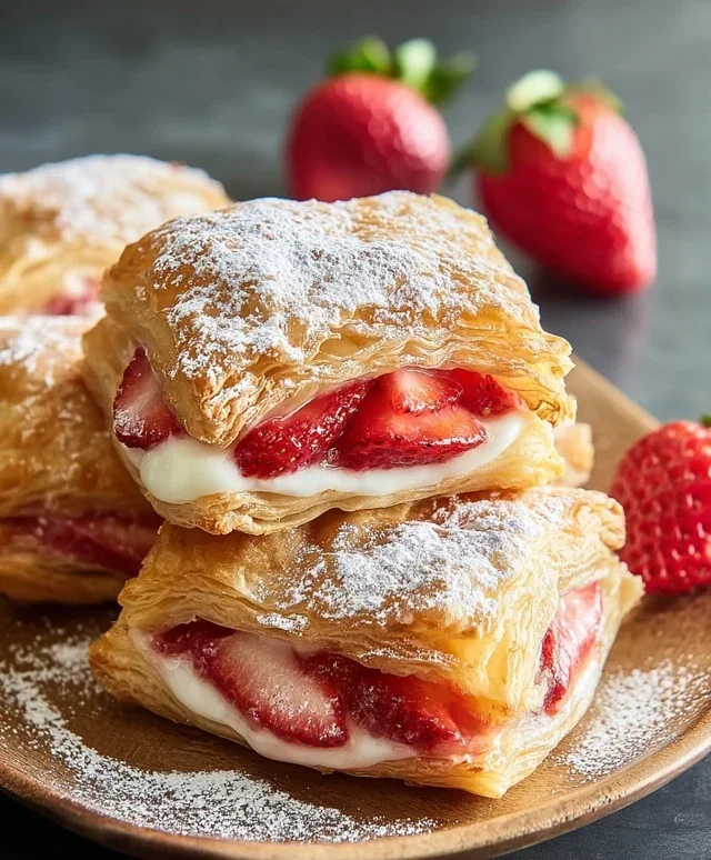 Strawberry Flaky Puffs