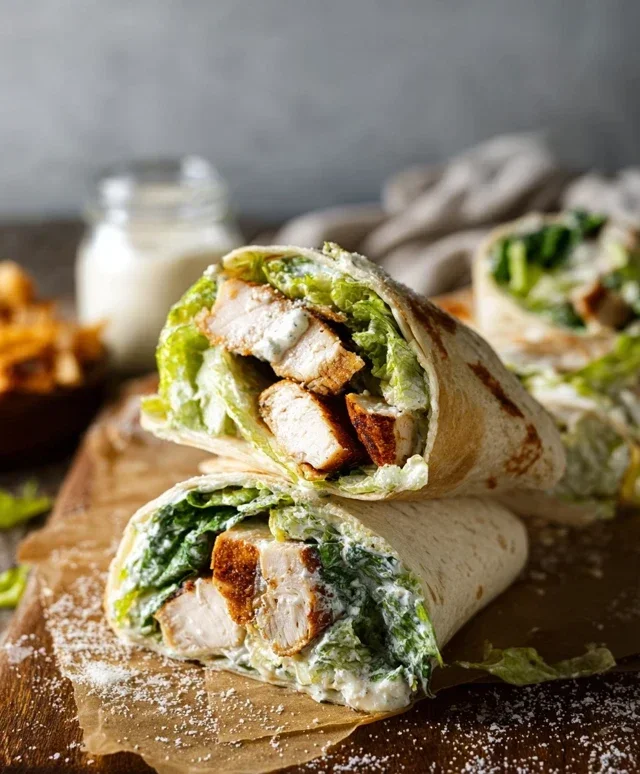 Chicken Caesar Wraps