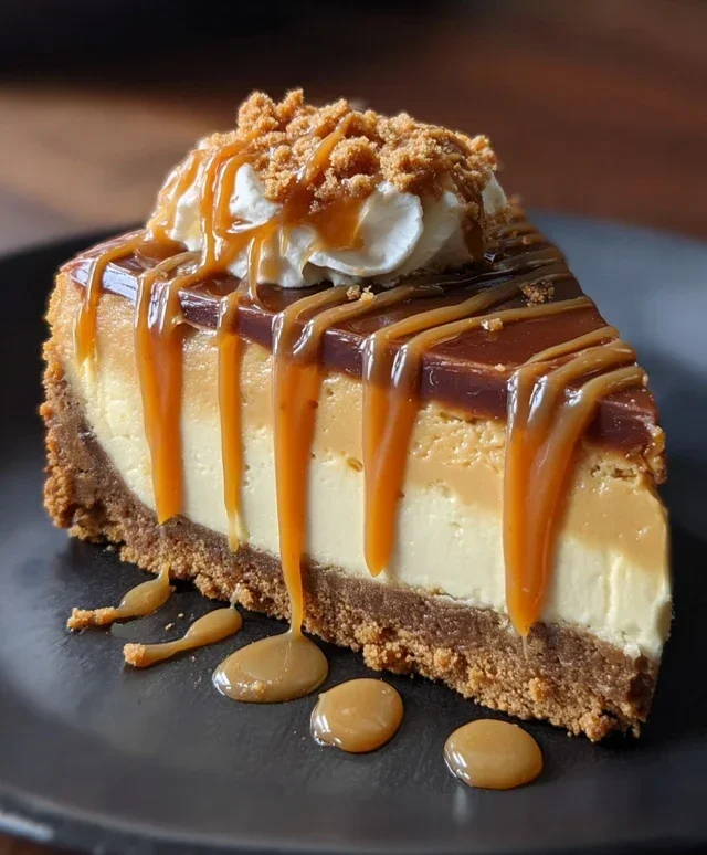 Cookie Butter Caramel Cheesecake