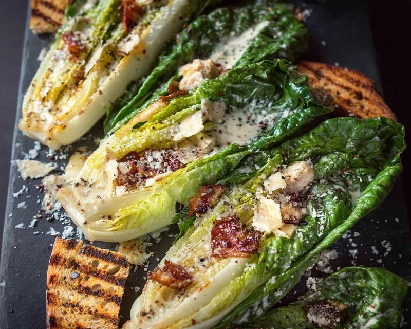 Grilled Romaine Caesar Salad Recipe
