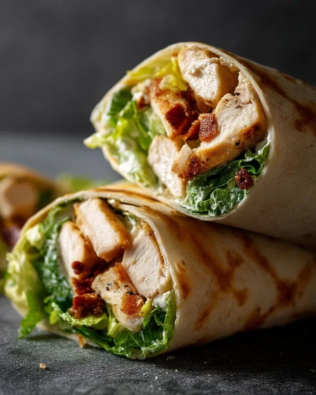 Chicken Caesar Wraps