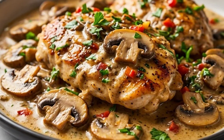 Creamy Mushroom Chicken Recipe