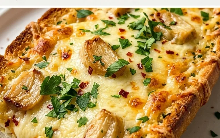 BEST CHEESY GARLIC BREAD RECIPE