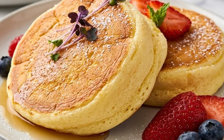 Fluffy Japanese Soufflé Pancakes