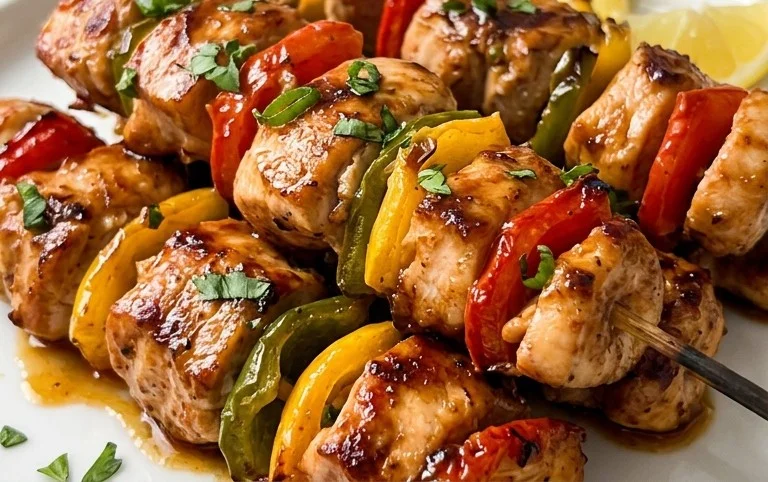 Air Fryer Chicken Skewers (VIDEO)