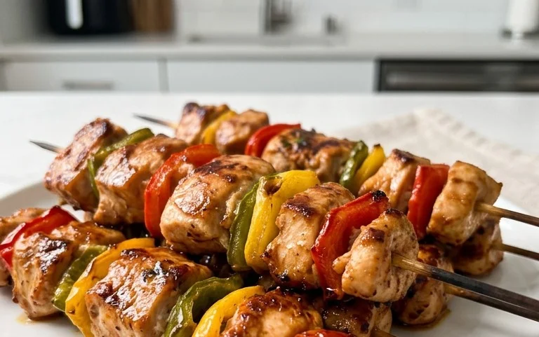 Air Fryer Chicken Skewers (VIDEO)