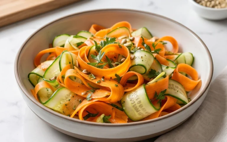 Carrot and Cucumber Ribbon Salad