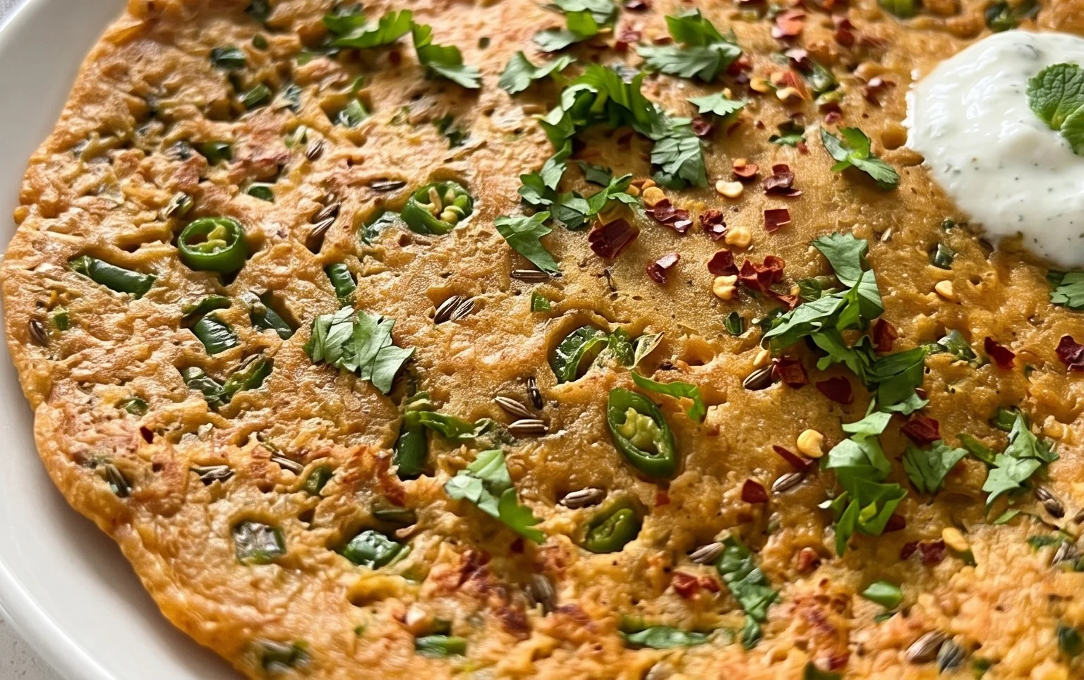Masoor Dal Chilla | Savory Red Lentil Pancakes