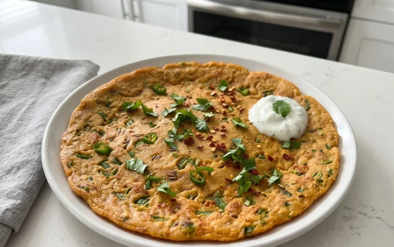 Masoor Dal Chilla | Savory Red Lentil Pancakes