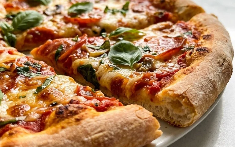An excellent No Yeast Pizza Dough - quick easy homemade pizza!