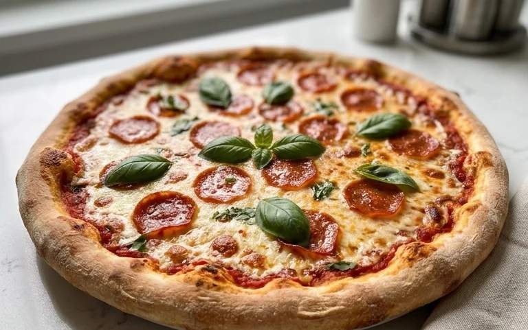 An excellent No Yeast Pizza Dough - quick easy homemade pizza!