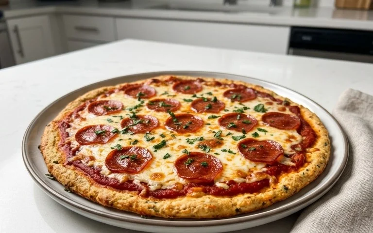 Chicken Crust Pizza (Low Carb + High Protein
