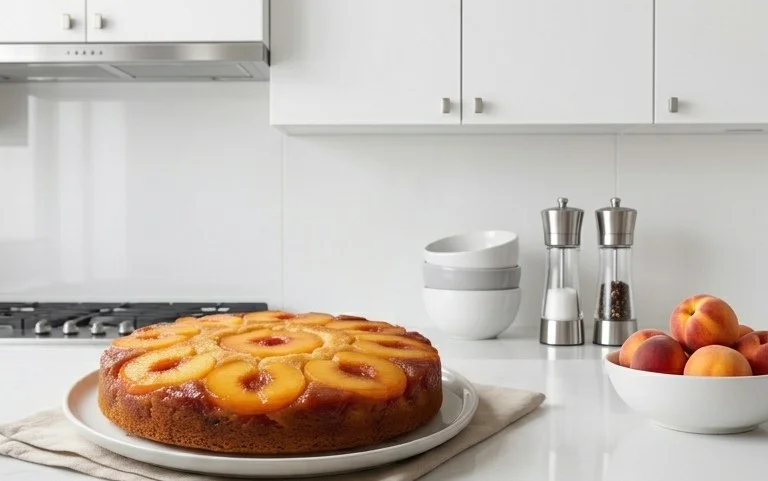 Peach Upside-Down Cake Recipe