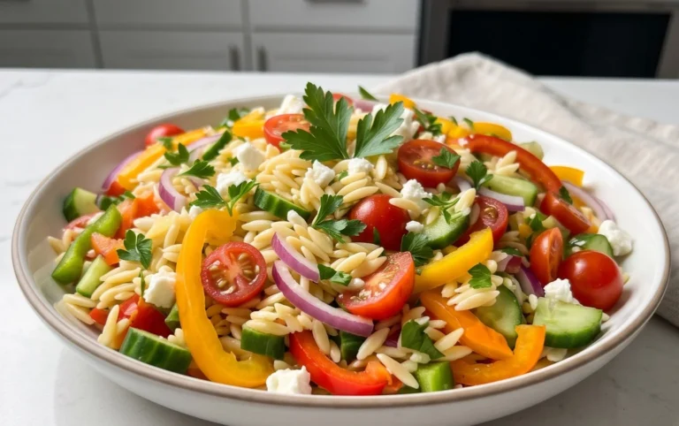 Rainbow Orzo Salad