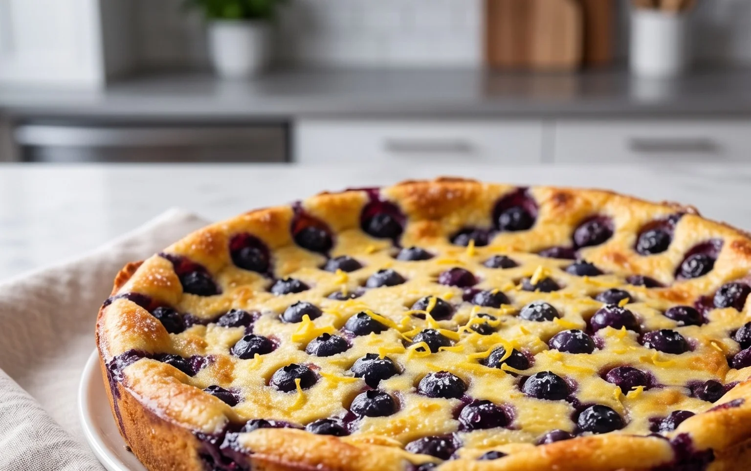 Lemon Blueberry Clafoutis