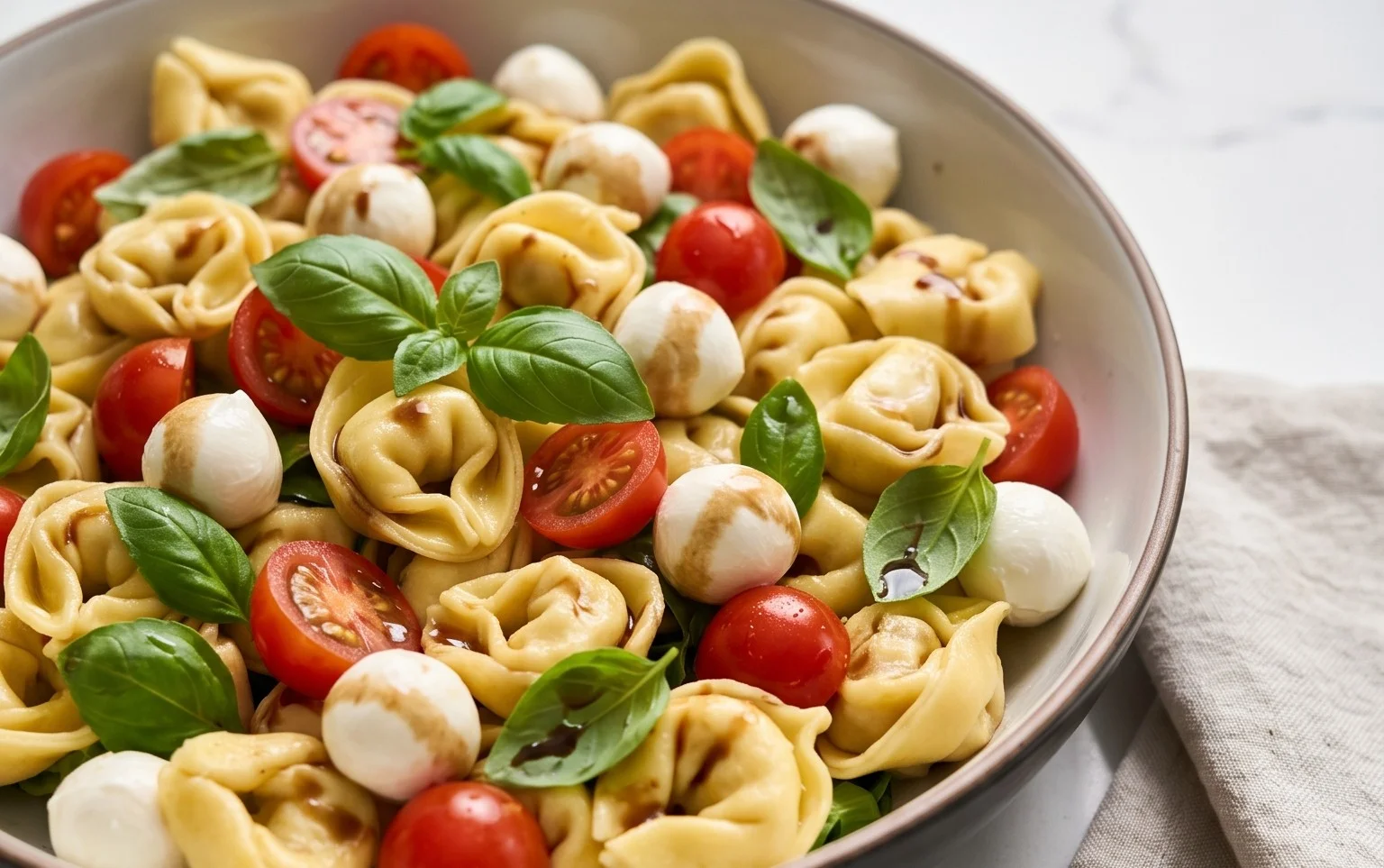 Tortellini Caprese Salad