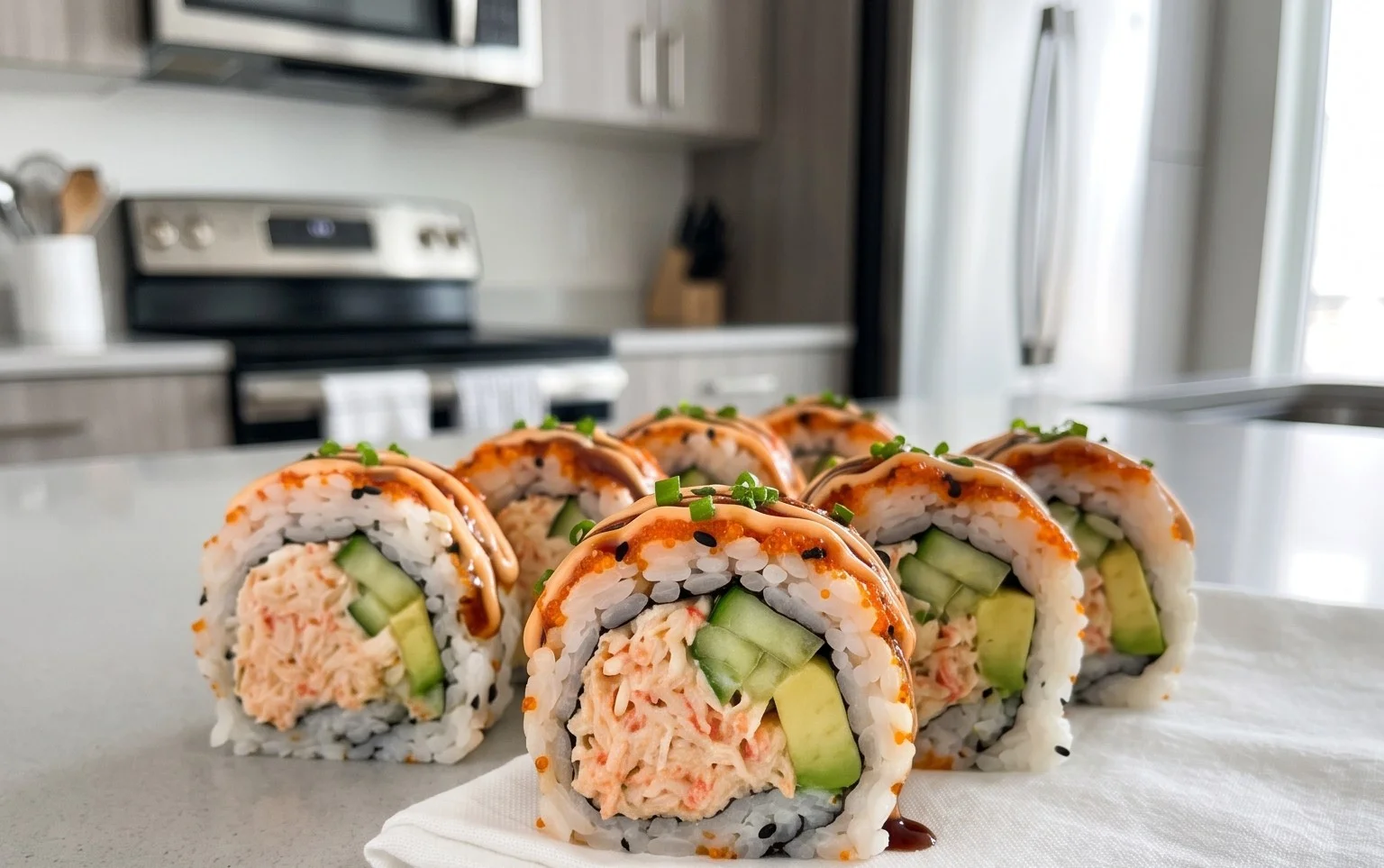 Kani Sushi (Spicy Crab Roll)