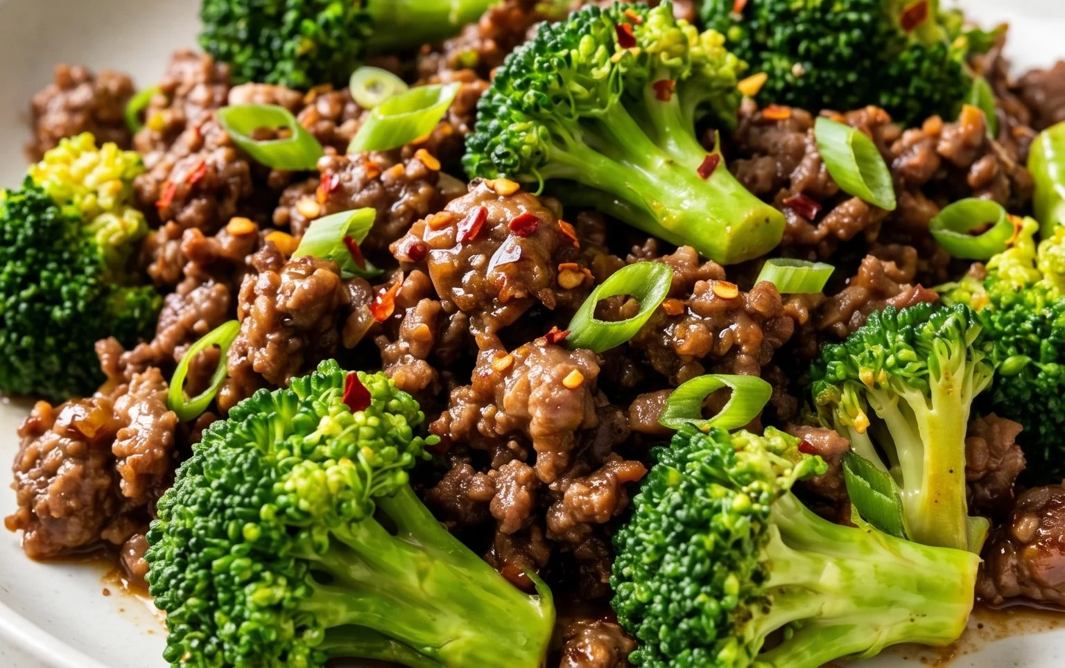 Ground Beef and Broccoli