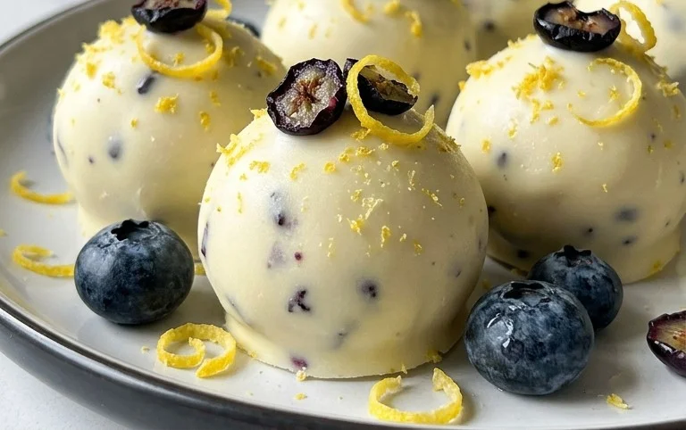 LEMON BLUEBERRY TRUFFLES