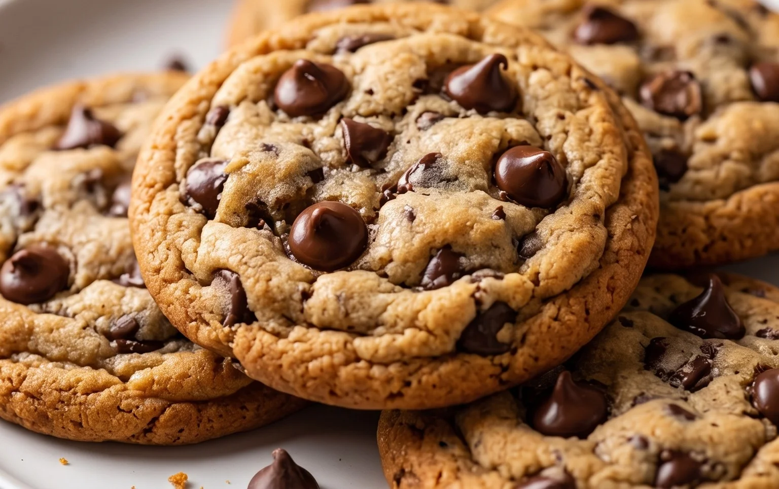 Crispy and Chewy Chocolate Chip Cookies