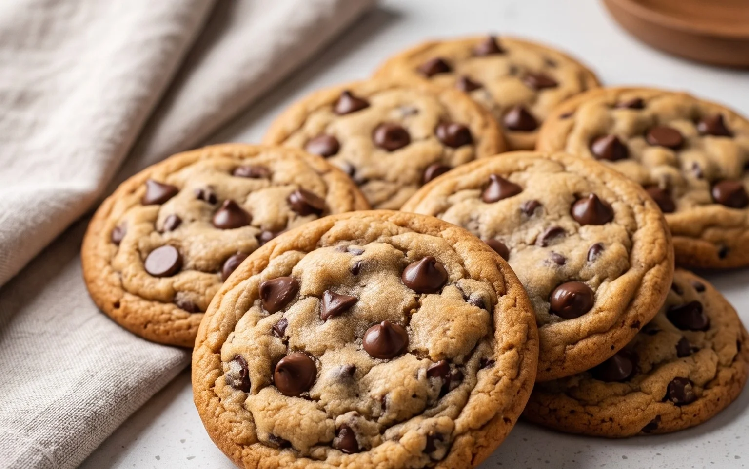 Crispy and Chewy Chocolate Chip Cookies