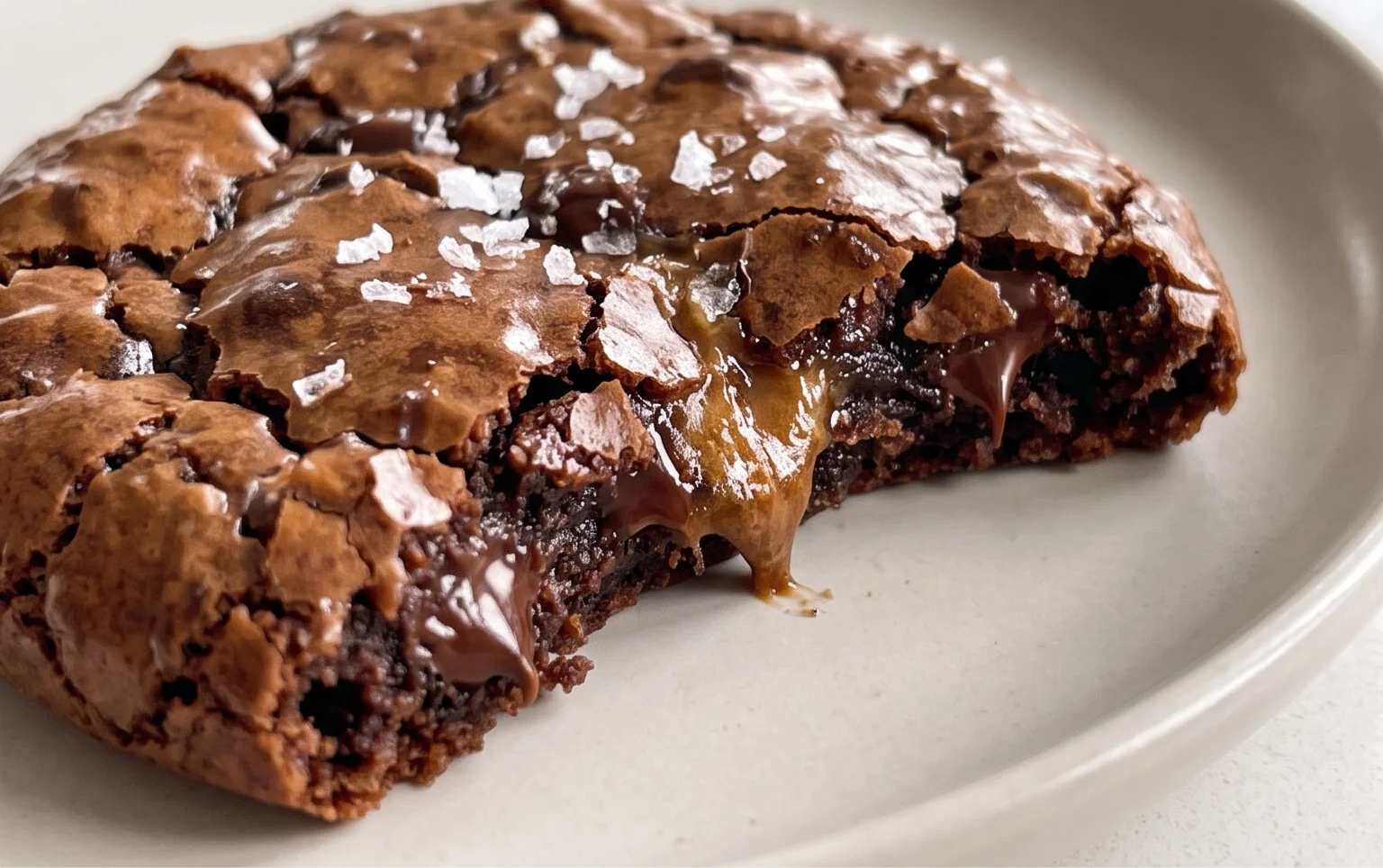 Salted Brownie Cookies