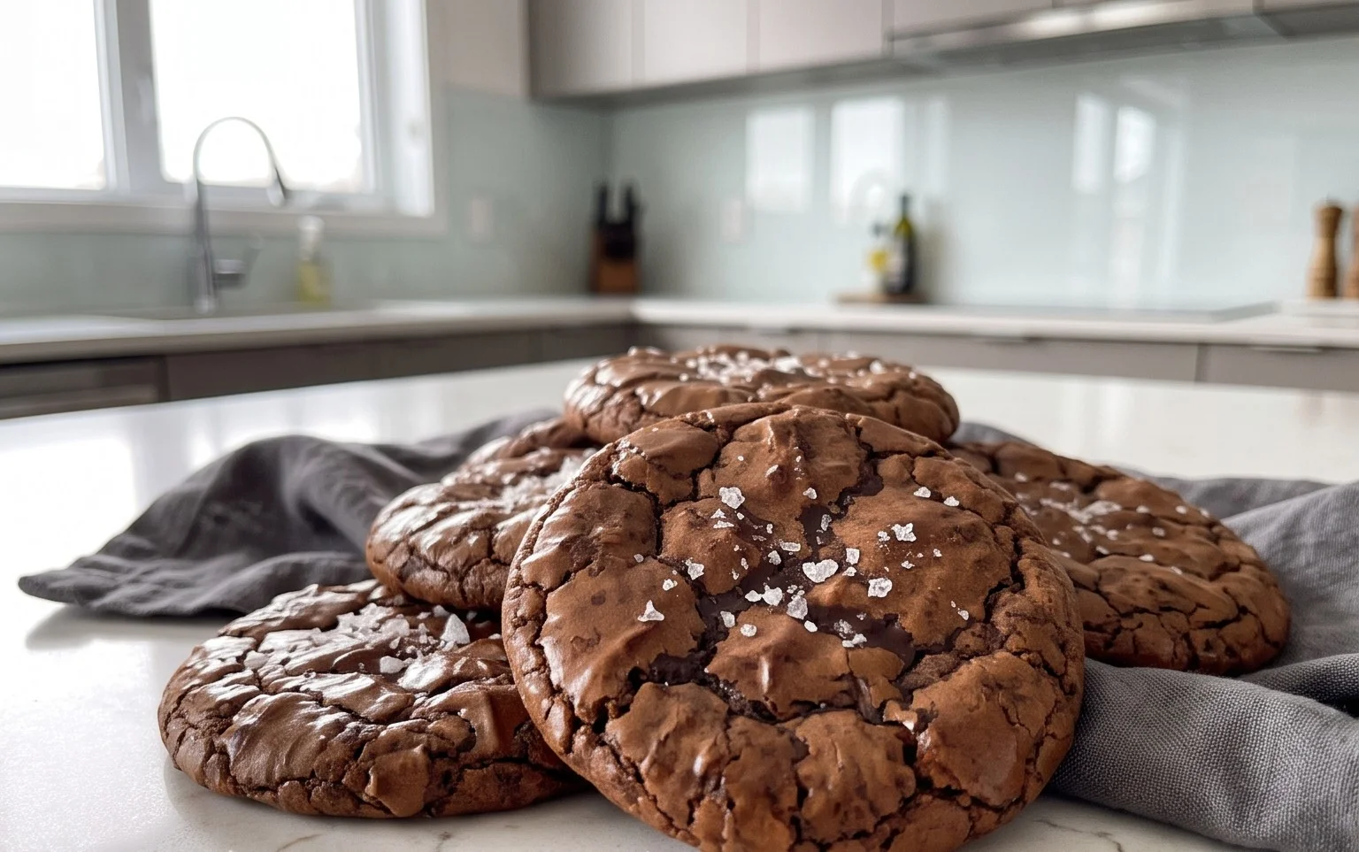 Salted Brownie Cookies