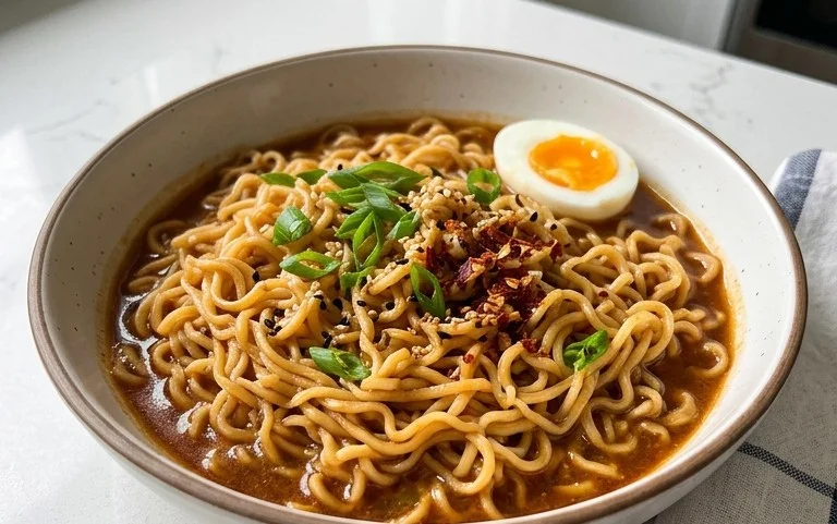 Easy Saucy Ramen Noodles