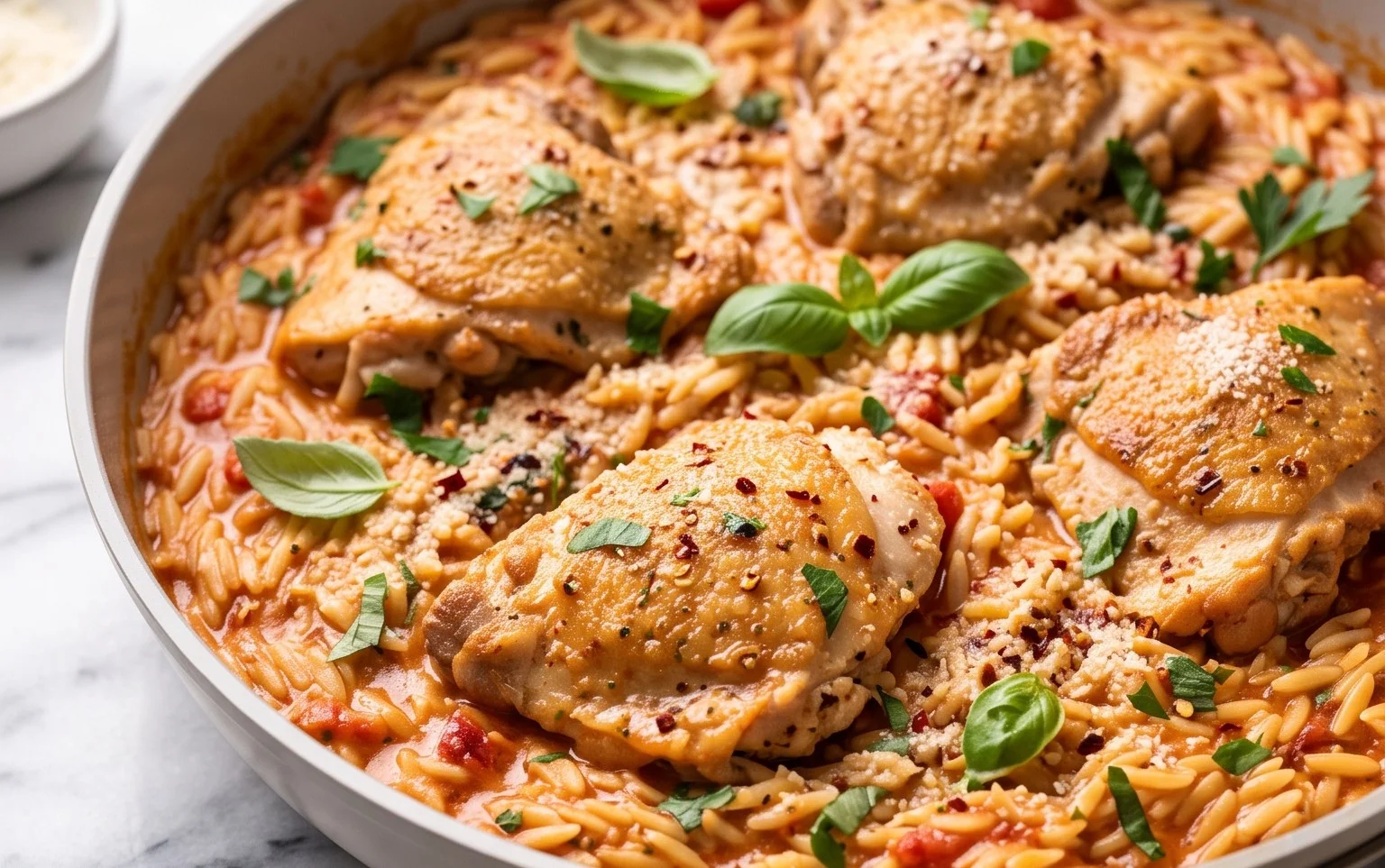 Chicken Orzo (30-Minutes, One-Pan)