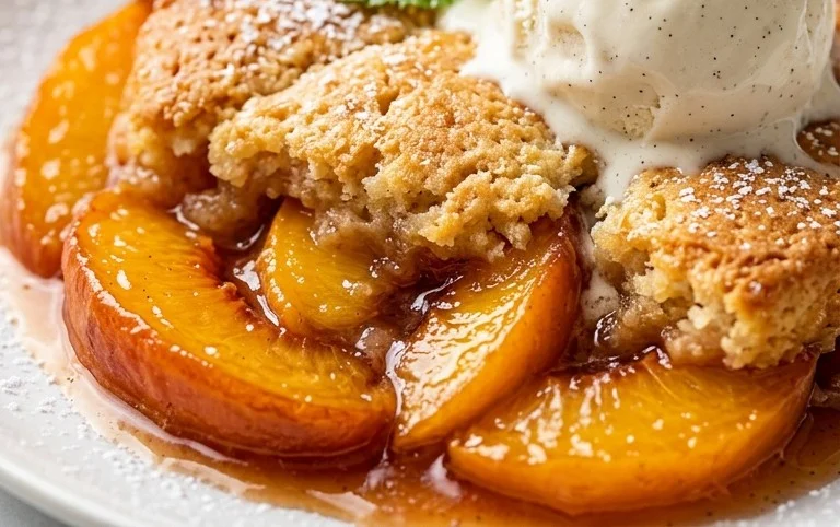 The Easiest Southern Peach Cobbler