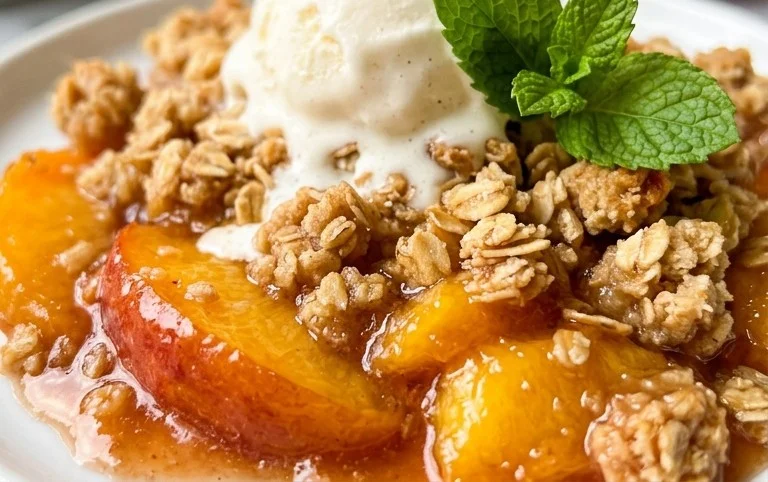 Fresh Peach Crisp Recipe