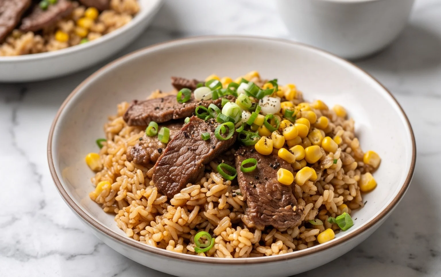 Beef Pepper Rice Bowl is a delicious meal option.