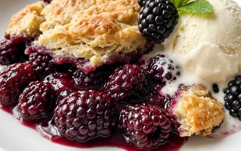 The Pioneer Women's Blackberry Cobbler