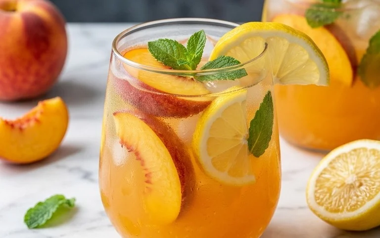 Refreshing Peach Lemonade