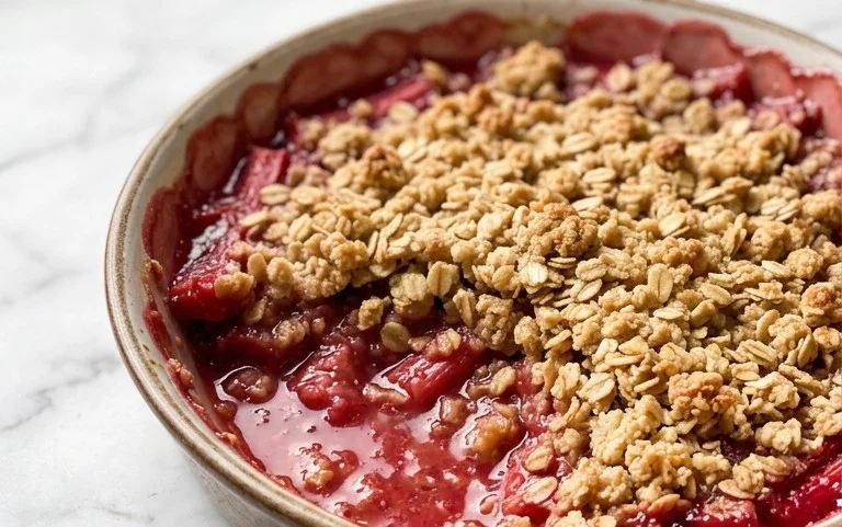 Easy Rhubarb Crisp