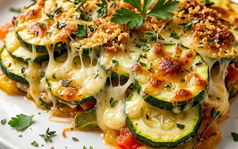 Baked Zucchini and Cheese