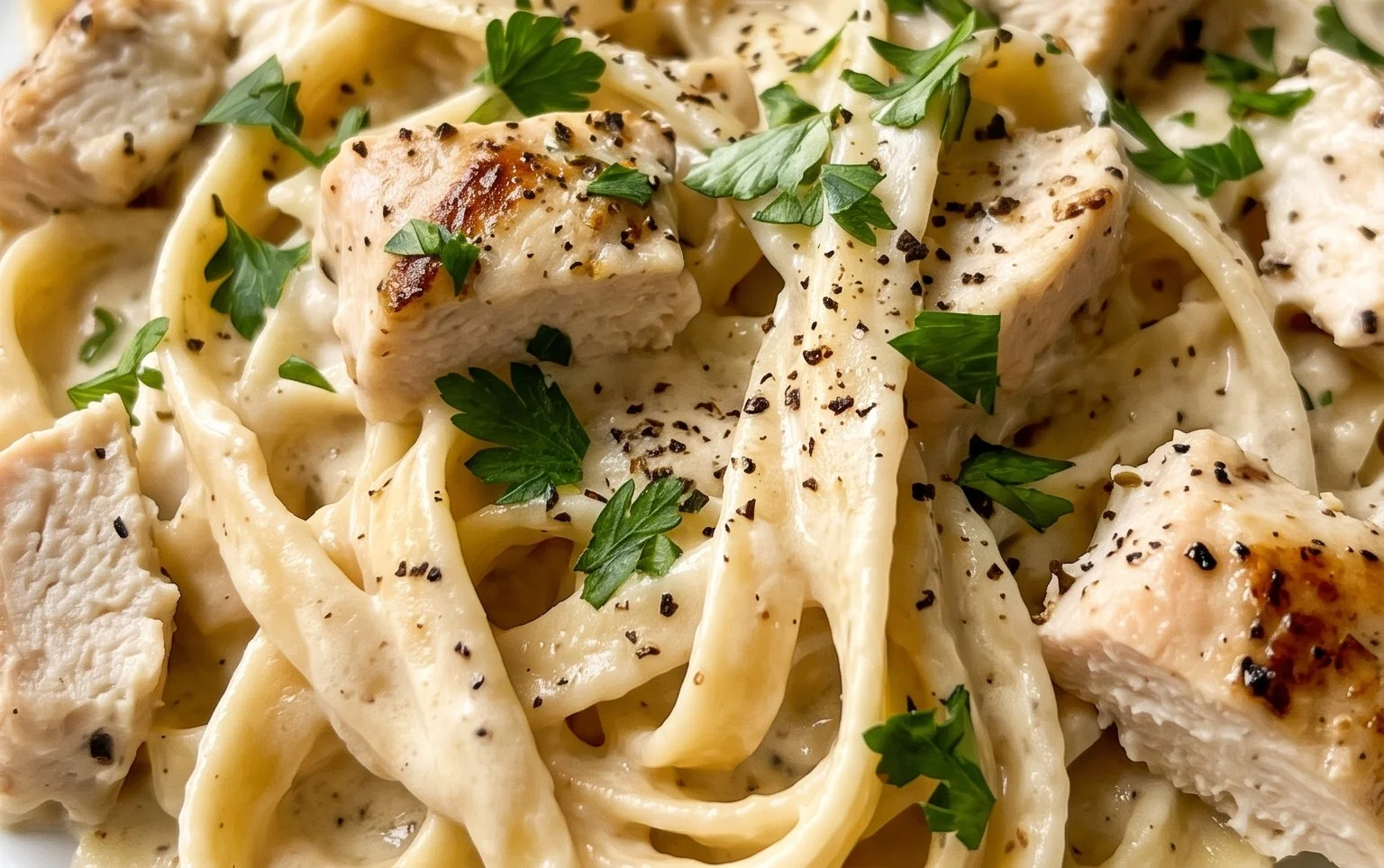 Low Calorie Chicken Alfredo