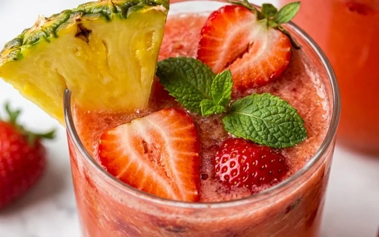 Pineapple Strawberry Agua Fresca