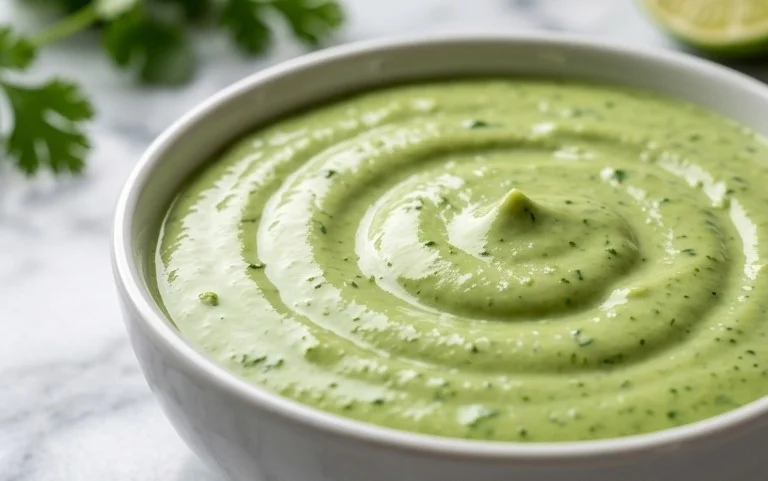 Creamy Garlic Lime Cilantro Sauce