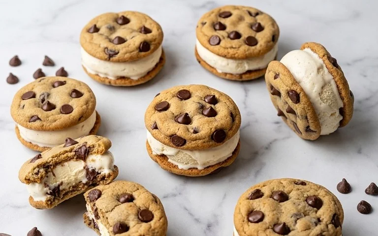 Cookie Ice Cream Sandwiches (Like a Chipwich!)