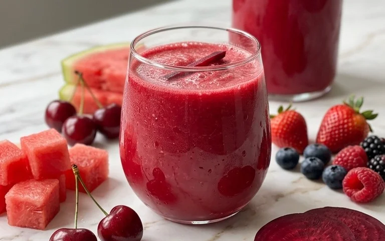 Watermelon Cherry Berry Beet Juice