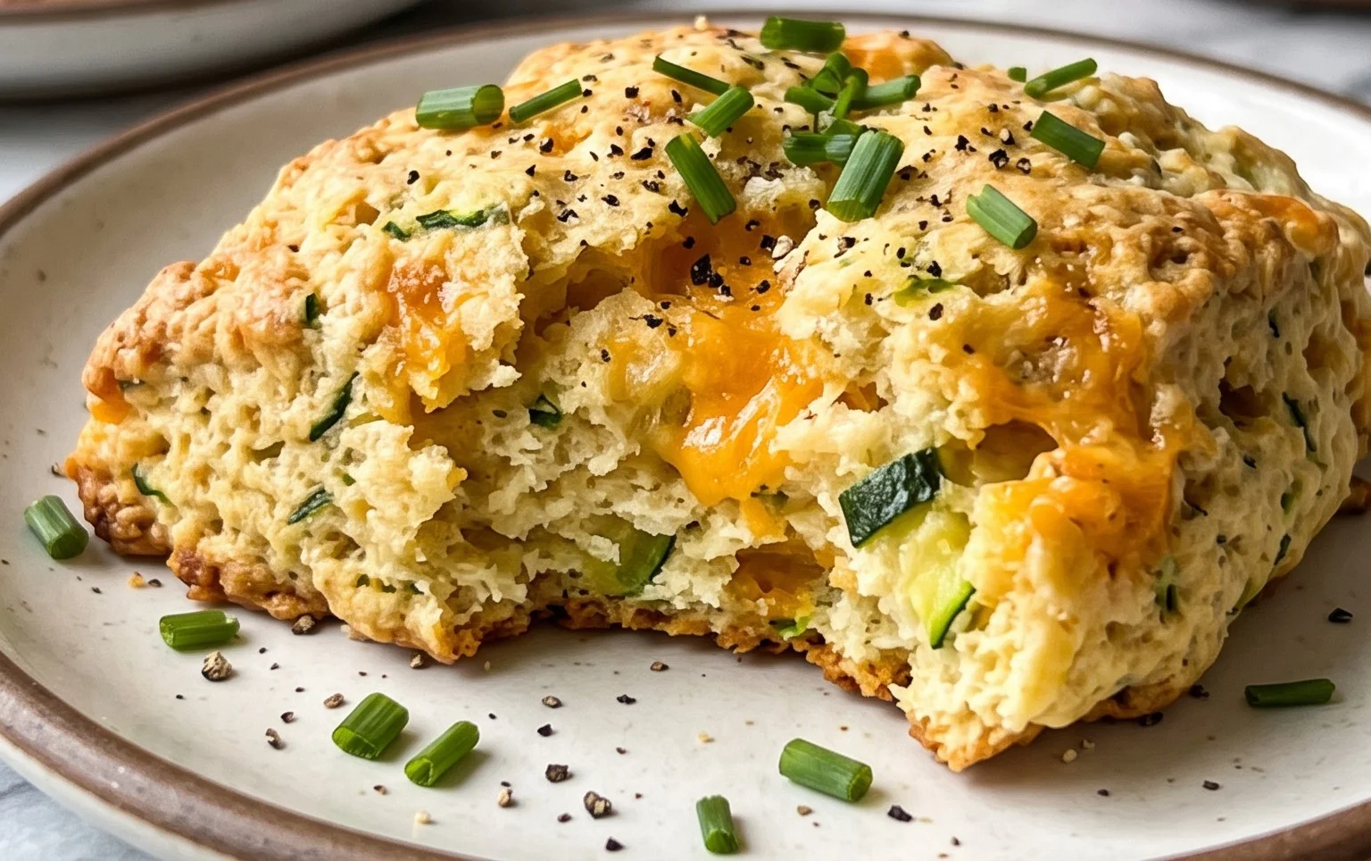 Zucchini Cheddar Scones