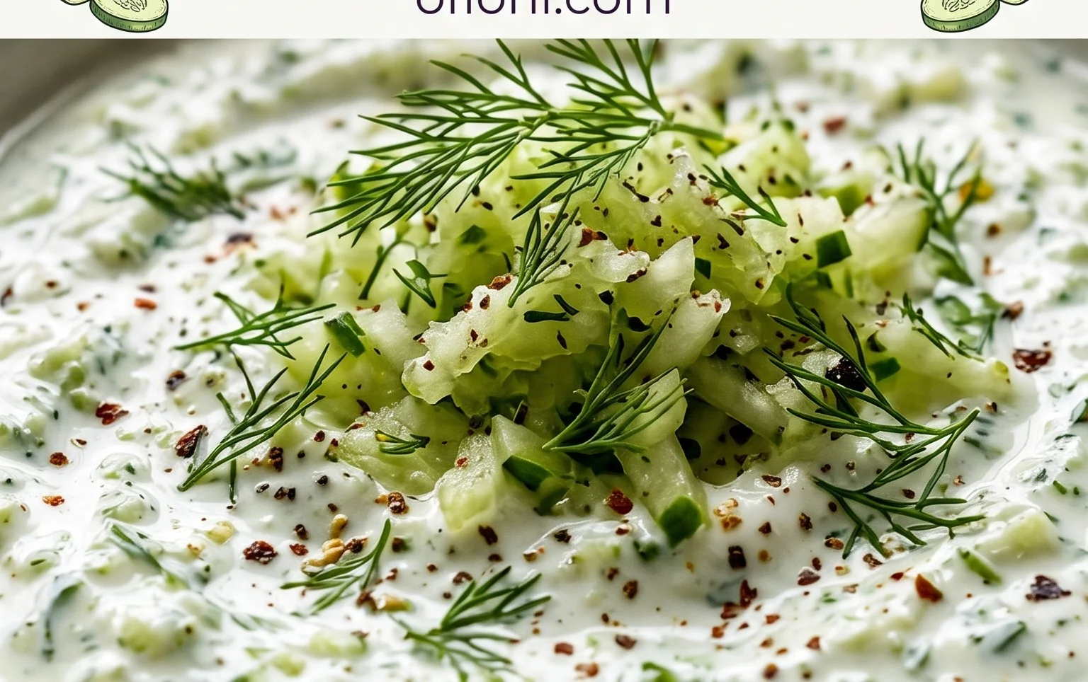 Cucumber Dip with Sour Cream and Dill