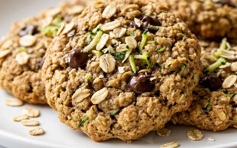 Healthy Zucchini Oatmeal Cookies