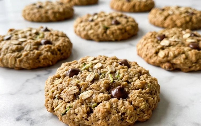 Healthy Zucchini Oatmeal Cookies