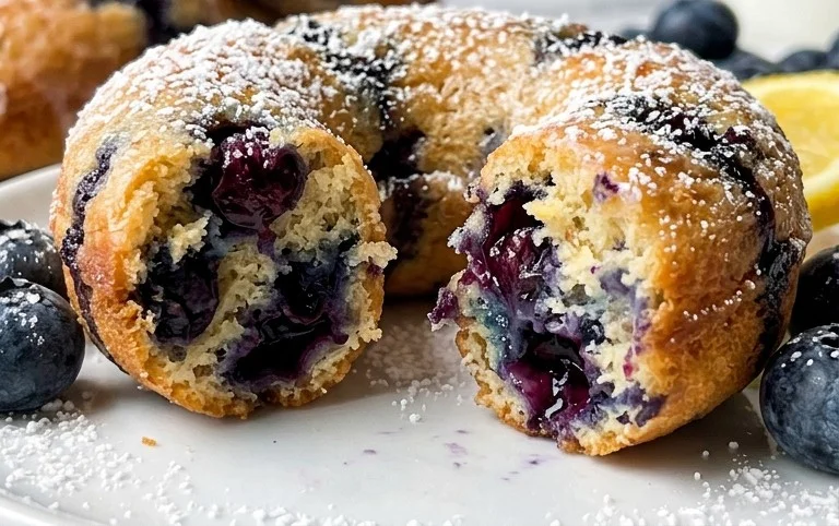 Blueberry Cake Donuts