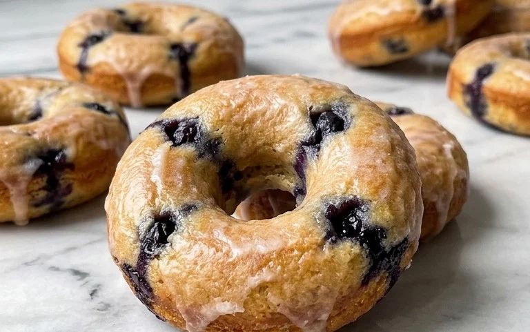 Blueberry Cake Donuts