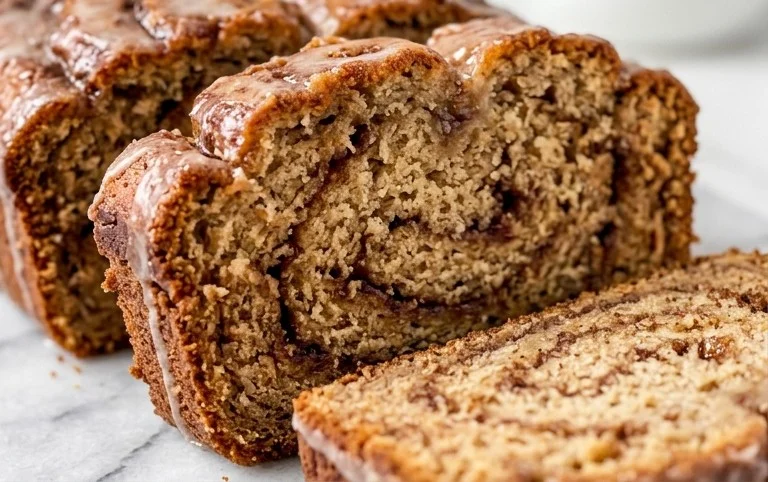 Cinnamon Roll Banana Bread
